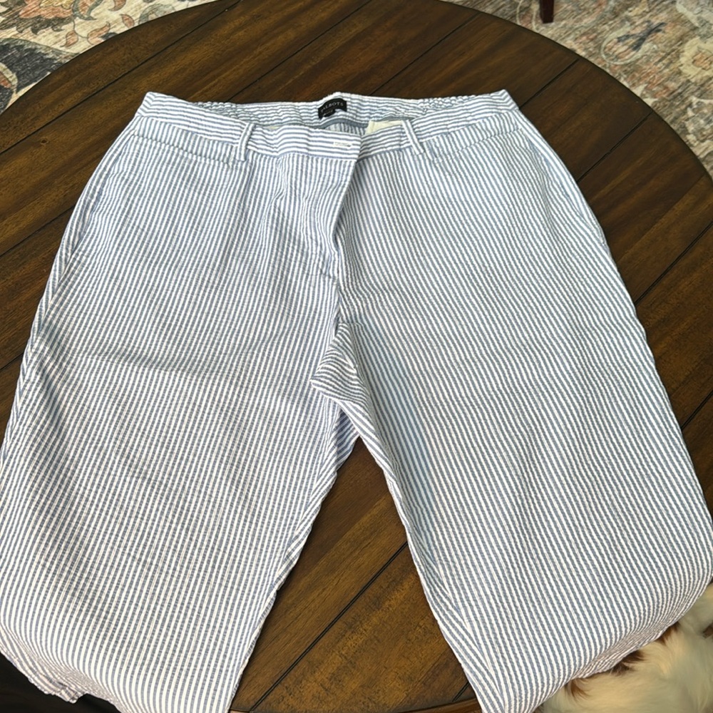 Talbots 100 percent cotton seersucker capris